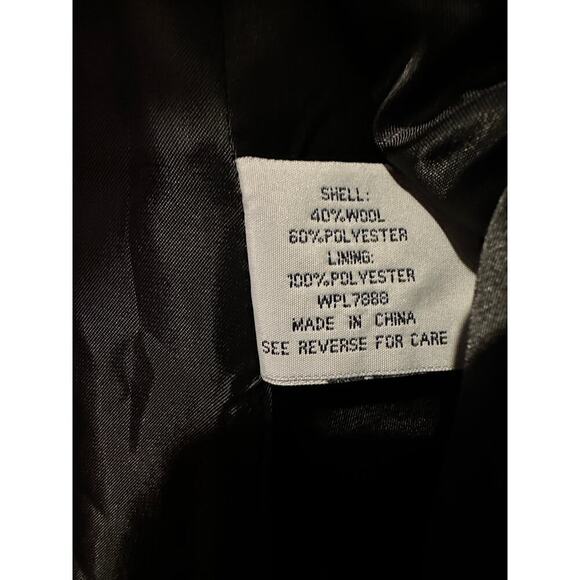 Anne Klein Large Oversized Wool Blend Layering Classic Gray Heathered Heavy Coat - Picture 6 of 9